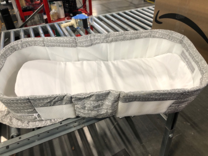 Photo 1 of Baby Delight Snuggle Nest Portable Infant Lounger, Unique Patented Design, Grey Scribbles