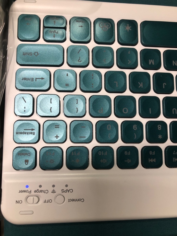 Photo 1 of Keyboard case for iPad 5th/6th Generation 2017/2018, 9.7 Inch iPad Air 2 Case with Keyboard, Removable Wireless Backlit Keyboard Detachable, Folio Smart Cover, Tablet Case with Pencil Holder Teal for iPad 5th 2017/iPad 6th 2018/ Air 2th Teal for iPad 5th 