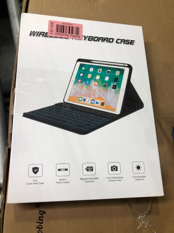 Photo 1 of Keyboard case for iPad 5th/6th Generation 2017/2018, 9.7 Inch iPad Air 2 Case with Keyboard, Removable Wireless Backlit Keyboard Detachable, Folio Smart Cover, Tablet Case with Pencil Holder Teal for iPad 5th 2017/iPad 6th 2018/ Air 2th Teal for iPad 5th 