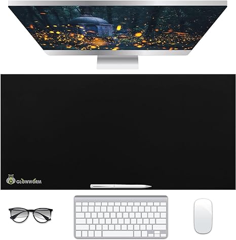 Photo 1 of Giant Desk Mat Extended XL XXL Mouse Pad 63in*23in Wine Waterproof Smooth PU Leather Huge Desk Pad 3XL Desk Mouse Pad Extra Large with Stitched Edges Non-Slip Base Big Laptop Desk Cover from Glowworm Wine 63in*23in