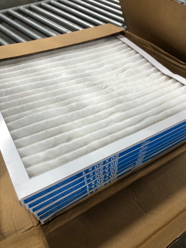 Photo 3 of Aerostar 20x20x1 MERV 13 Pleated Air Filter, AC Furnace Air Filter, 6 Pack (Actual Size: 19 3/4" x 19 3/4" x 3/4") 20x20x1 Air Filter