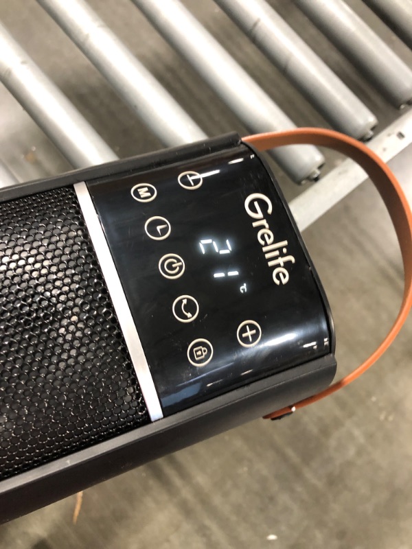 Photo 1 of 26" Space Heater for Indoor Use, Grelife 1500W PTC Fast Heating Oscillating Ceramic Heater with Thermostat, Remote, Overheat&Tip-Over Protection, 12H Timer, Portable Electric Heater for Bedroom Office