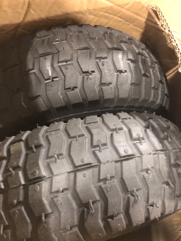Photo 3 of 15 x 6.00-6 Tire and Wheel Set Lawn Mower Tire and Wheel Tractors Front Tire for the stock front wheels of John Deere Riding Mowers 15*6-6 Tube-with rim