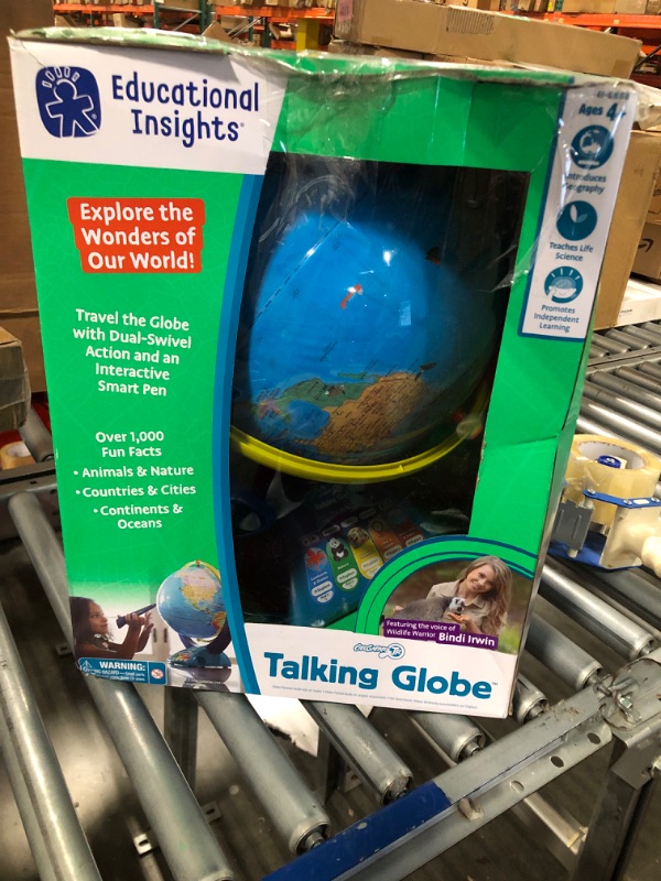 Photo 2 of Educational Insights® GeoSafari® Talking Globe®, 18" x 12", Blue/White