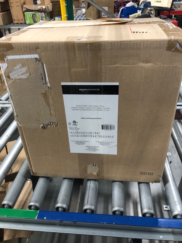 Photo 1 of AmazonCommercial Coffee Urn with 2 Spouts - Aluminum, 60 Cups/9 Liters 60 Cup 2 Spouts
