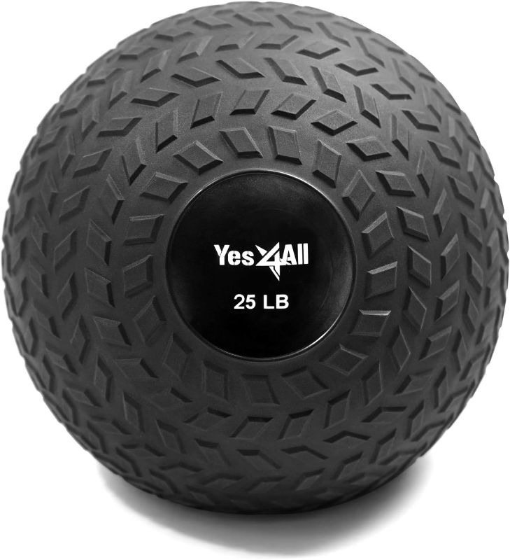 Photo 1 of Yes4All Slam Balls, Weighted Balls for Exercise, Sand Filled Workout Ball with Different Textures & Weights, High-Density Rubber for Exercises, Athletic Training, 10-40lbs
