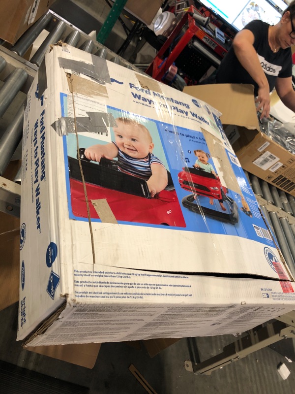Photo 1 of Bright Starts Ways to Play 4-in-1 Walker - Ford Mustang, Red, Ages 6 Months +, Red Ford Mustang Mustang Red
