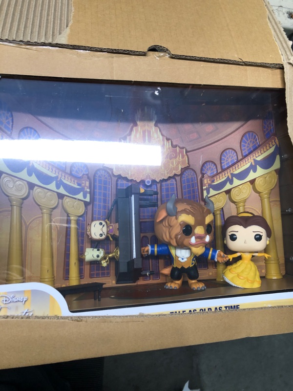 Photo 1 of Funko Pop! Moments Deluxe: Beauty and The Beast - Tale As Old As Time, Lumiere, Cogsworth, The Beast, Belle