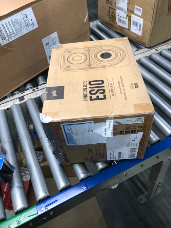 Photo 1 of Polk Signature Elite ES10 Surround Loudspeaker - Hi-Res Audio Certified, Dolby Atmos & DTS:X Compatible, 1" Tweeter & 4" Woofer, Power Port Technology for Effortless Bass (Pair, Elegant White-Washed) White Signature Elite Loudspeaker