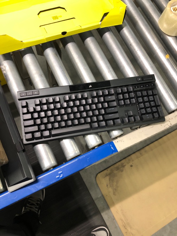 Photo 1 of Corsair K70 PRO RGB Optical-Mechanical Gaming Keyboard - OPX Linear Switches, PBT Double-Shot Keycaps, 8,000Hz Hyper-Polling, Magnetic Soft-Touch Palm Rest - NA Layout, QWERTY - Black K70 RGB PRO OPX- Linear Black