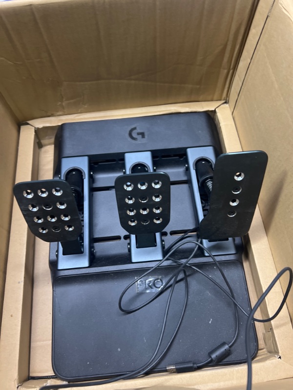 Photo 1 of Logitech G PRO Racing Pedals - Racing Simulator Pedals with 100kg Load Cell Brake, Fully Customizable, Swappable Springs & Elastomers, Modular Design