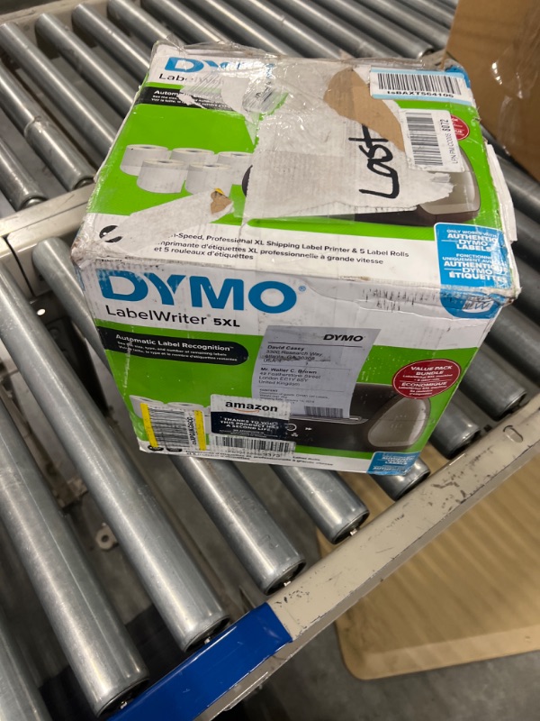 Photo 2 of DYMO LabelWriter 5XL Label Printer Bundle, Prints Extra-Wide Shipping Labels (UPS, USPS) from Amazon, eBay, and More, Perfect for eCommerce Sellers, Includes 5 Extra-Large Shipping Labels (1100 Total)