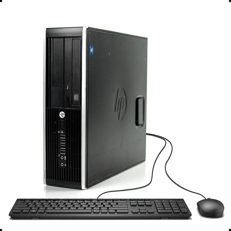 Photo 1 of b07sbk9lHP Compaq Prodesk 6200 Pro Slim Business Desktop Computer Small Form Factor (SFF), Intel i5-2400 up to 3.4GHz, 8GB DDR3, 1TB HDD + 128GB SSD, DVD, Windows 10 Pro 64 Bit (Renewed)
