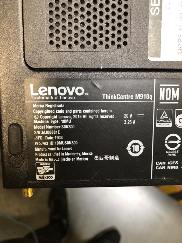 Photo 3 of Lenovo 30EF001JUS 2.5 GHz Topseller Thinkstation P350 I7-11700 Windows 10 Pro Workstation - 16 GB RAM - 512 GB SSD