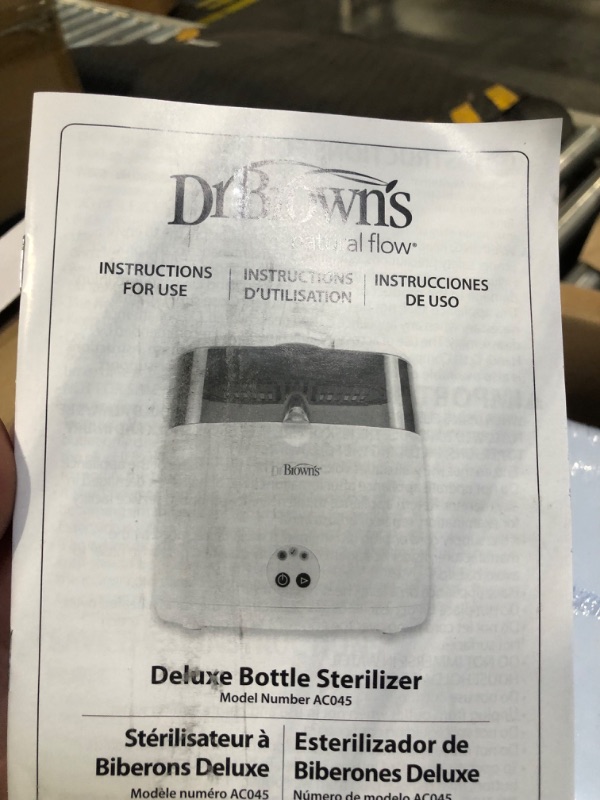 Photo 2 of Dr. Brown's Deluxe Bottle Sterilizer and Baby Bottle Cleaning Brush with Sponge and Scrubber Bundle Sterilizing & Cleaning Set