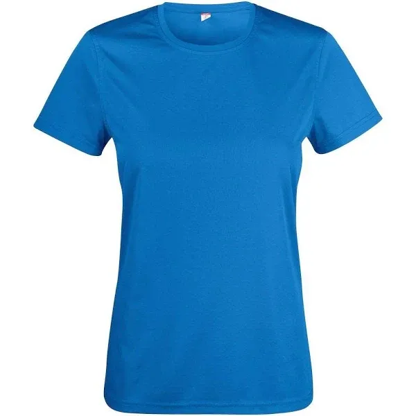 Photo 1 of Clique Spin Tee, Womens, Blue, Medium, 4 shirts