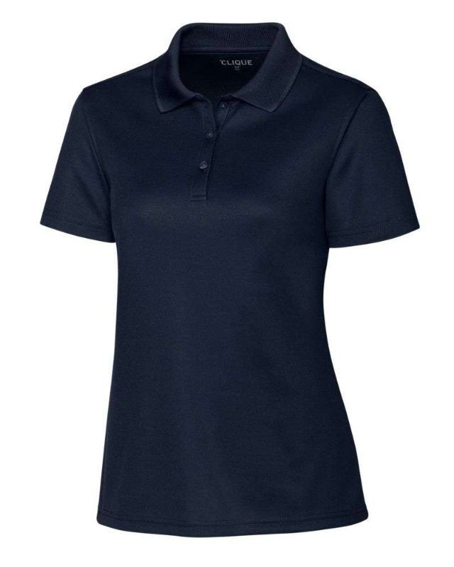 Photo 1 of Clique Spin Eco Performance Pique Womens Polo, Dark Navy, Medium, 2 Shirts
