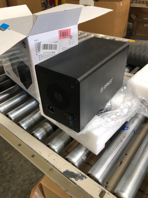 Photo 1 of ORICO 4 Bay USB 3.0 to SATA External Hard Drive Enclosure Support 64 TB for 2.5/3.5 inch HDD/SSD, Computer Drive Enclosures for Enterprise Data Storage Backup,Server Expansion (No RAID)-3549U3 4*16TB-4Bay USB3.0