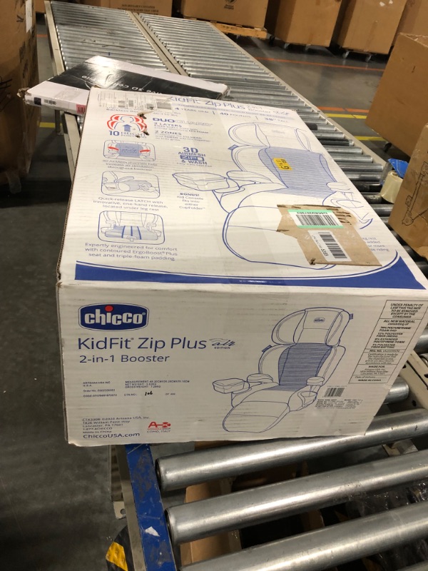 Photo 4 of Chicco KidFit Zip Air Plus 2-in-1 Belt Positioning Booster Car Seat - Q Collection KidFit Zip Air Q Collection