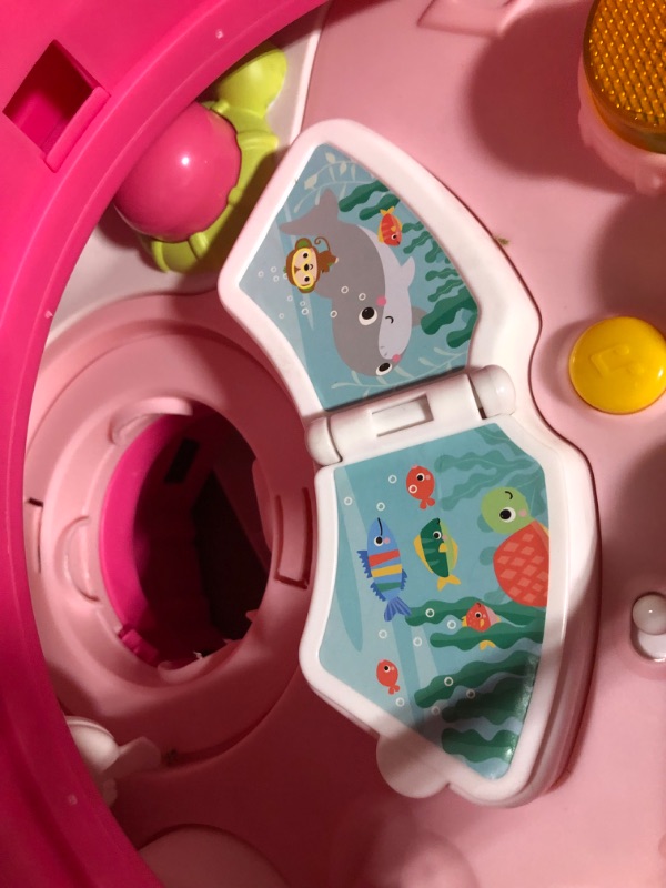 Photo 2 of Bright Starts Around We Go 2-in-1 Walk-Around Baby Activity Center & Table, Tropic Coral, Ages 6 Months+ Tropical Coral