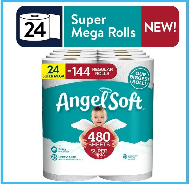 Photo 1 of Angel Soft Toilet Paper 24 Super Mega