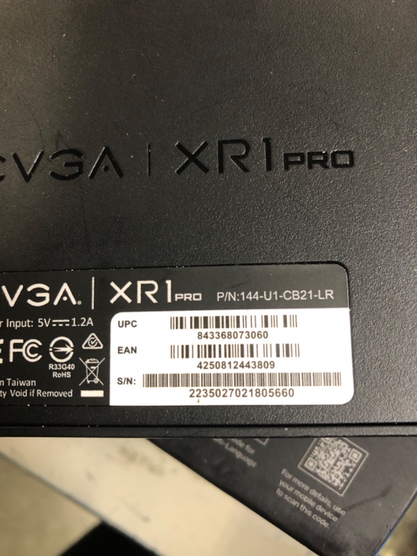 Photo 5 of EVGA XR1 Pro Capture Card, 1440p/4K HDR Capture/Pass Through, Certified for OBS, USB 3.1, ARGB, Audio Mixer, PC, PS5, PS4, Xbox Series X and S, Xbox One, Nintendo Switch, 144-U1-CB21-LR Capture Card XR1 Pro