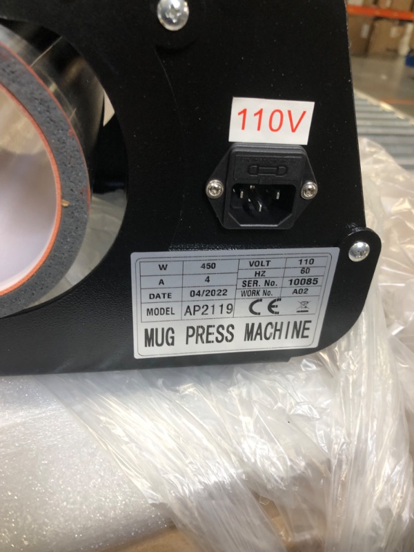 Photo 5 of 110 V Tumbler Heat Press Machine Mug Heat Press Machine for Straight Sublimation Skinny Tumbler Mug Bottle Heat Transfer Print Black