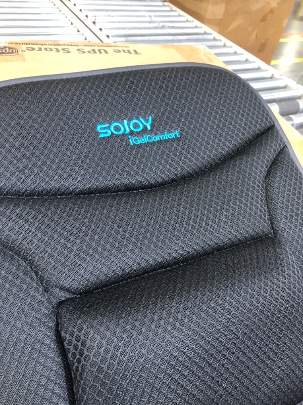 Photo 4 of Sojoy Gel Seat Cushion with Lumbar Support,Breathable Firm Back Support Pain Relief Coccyx Seat Cushion for Car,Truck,Office 39 x 20 x 2 inch