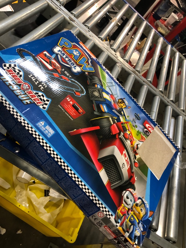 Photo 2 of Carrera GO!!! 63514 Official Licensed PAW Patrol Battery Operated 1:43 Scale Slot Car Racing Toy Track Set with Jump Ramp Featuring Chase and Marshall for Kids Ages 5 Years and Up (20063514)