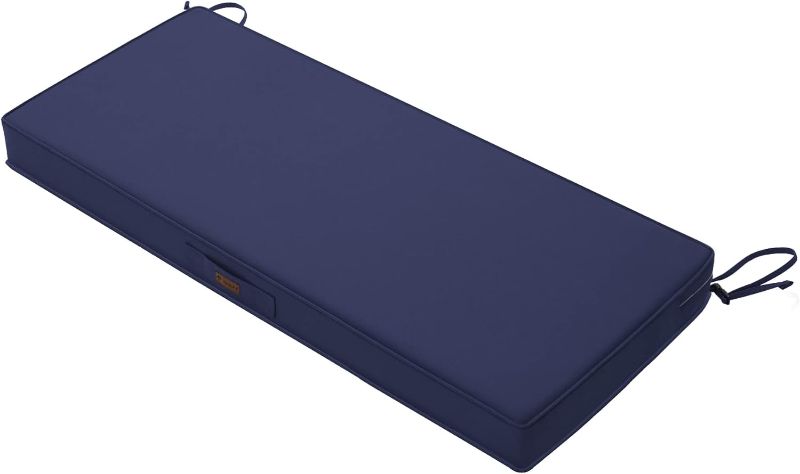 Photo 1 of 45x18" Indoor Cushion With Washable Cushion Cover, Dark Blue 