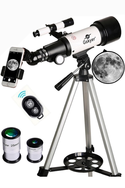 Photo 1 of Gskyer Telescope, AZ Mount Astronomical Refracting Telescope for Kids Beginners - Travel Telescope with Carry Bag, Phone Adapter and Wireless Remote