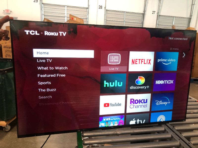 Photo 2 of ****HEAVILY DAMAGED******TCL 50" Class 4-Series 4K UHD HDR Smart Roku TV – 50S455 2022 50-inch