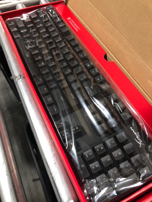 Photo 3 of HyperX Alloy Origins - Mechanical Gaming Keyboard, Software-Controlled Light & Macro Customization, Compact Form Factor, RGB LED Backlit - Linear HyperX Red Switch & Pulsefire Haste