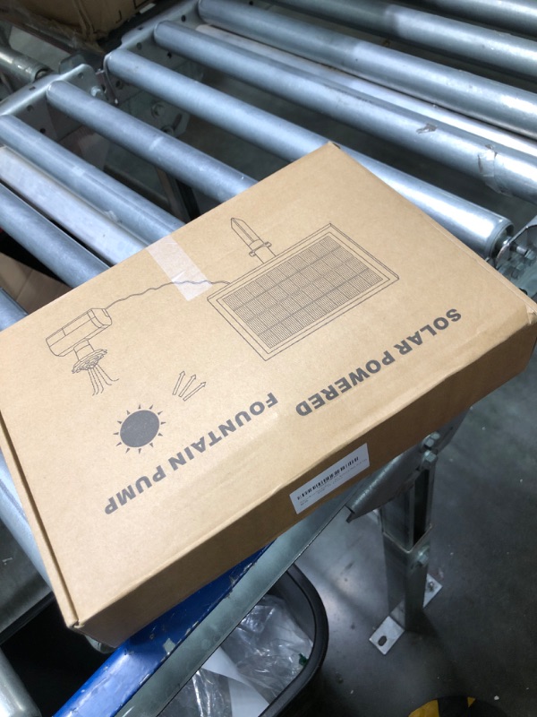 Photo 1 of NFESOLAR Solar Water Fountain Pump (3000mAh Battery Backup), 7.0W Solar Power Bird Bath Fountains with 16.4ft Cable, 4.9ft Tubing Solar Pond Pump for Garden, Pool, Water Feature, Yard, Fish Tank