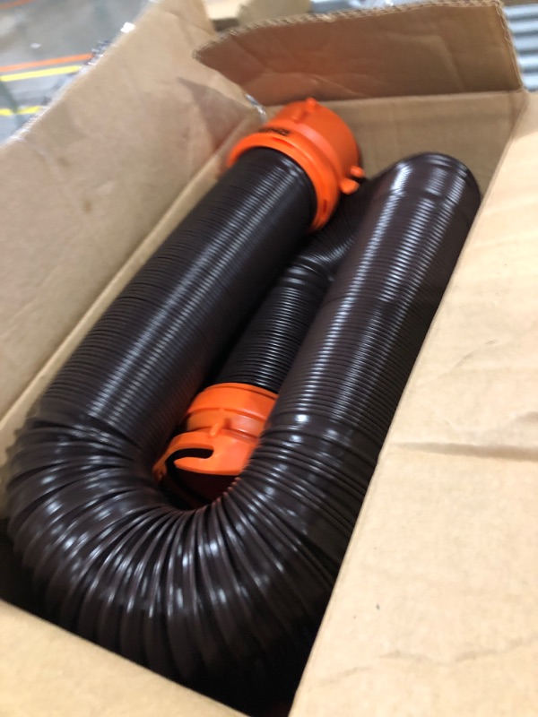 Photo 1 of Camco RhinoFLEX 10-foot RV Sewer Hose Extension Kit with Swivel Fitting, Frustration Free-Packaging (39774) 10ft Sewer Hose Extension Kit Frustration-Free Packaging