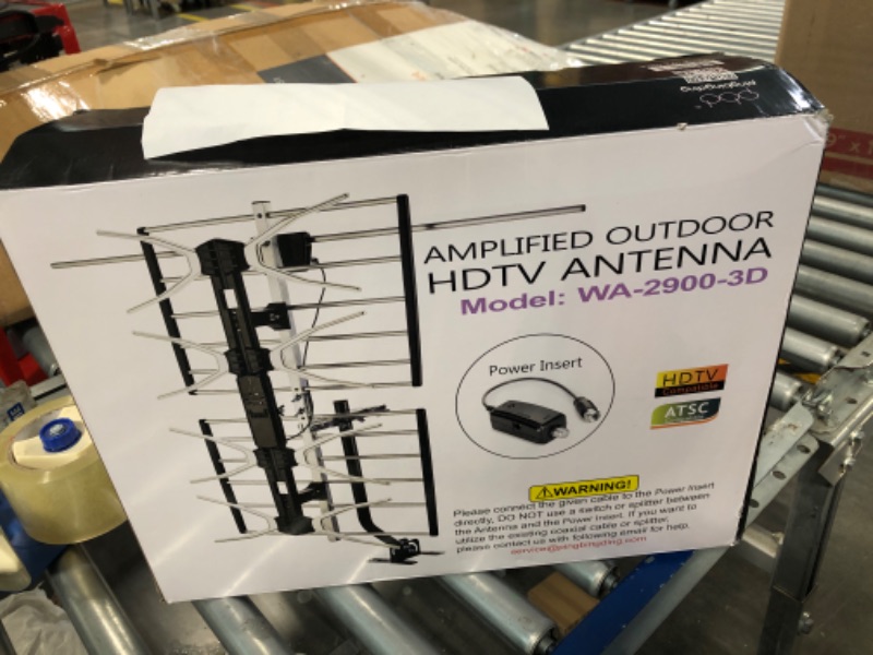 Photo 2 of PBD Outdoor Digital HD TV Antenna with High Gain Amplifier 150 Mile Long Range for UHF/VHF, Mounting Pole, 40FT RG6 Coaxial Cable, Easy Installation