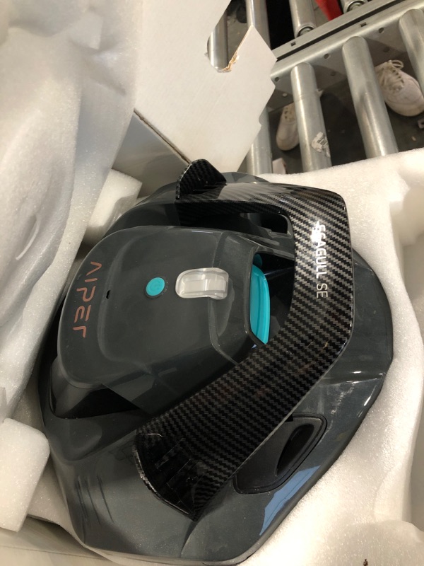 Photo 2 of (2023 New) AIPER Seagull SE Cordless Pool Vacuum, Robotic Pool Cleaner Lasts 90 Mins, Self-Parking, LED Indicator, Ideal for Above/In-Ground Flat Pools up to 40ft - Gray