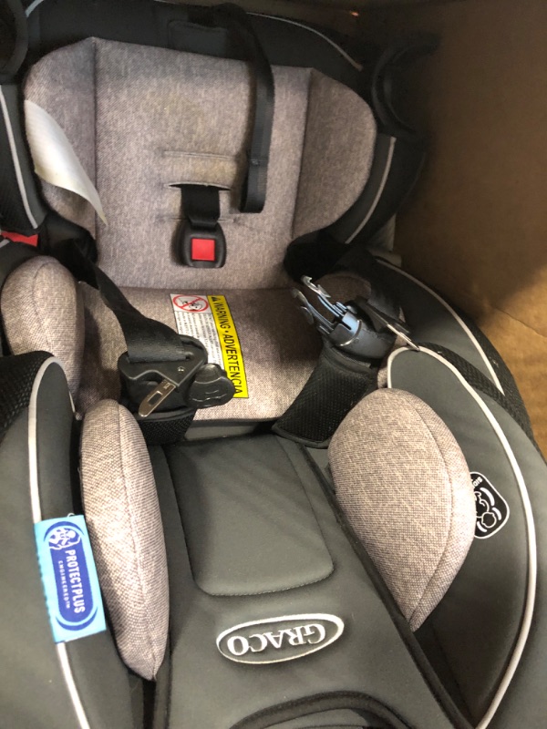 Photo 3 of Graco SlimFit 3 in 1 Car Seat -Slim & Comfy Design Saves Space in Your Back Seat, Darcie, One Size SlimFit Darcie