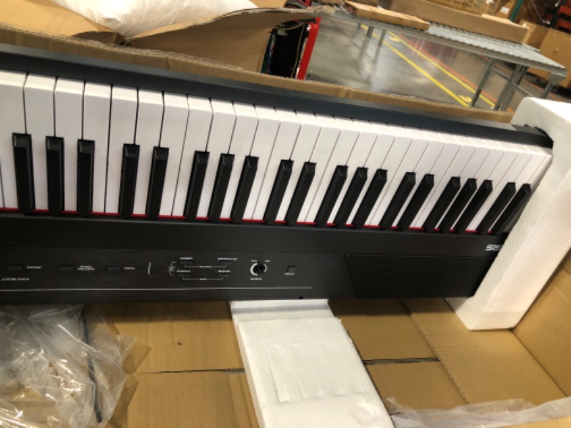 Photo 3 of Alesis Recital – 88 Key Digital Piano Keyboard with Semi Weighted Keys, 2x20W Speakers, 5 Voices, Split, Layer and Lesson Mode, FX and Piano Lessons Recital Piano Only