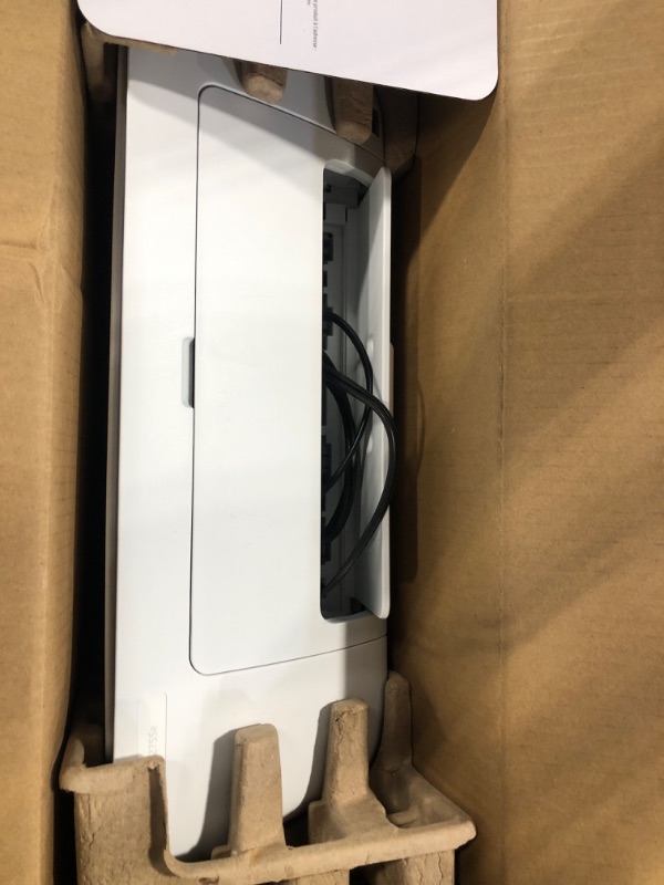 Photo 1 of HP DeskJet 2755e Wireless Color All-in-One Printer with bonus 6 months Instant Ink (26K67A), white