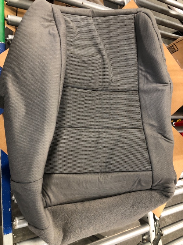 Photo 1 of GXARTS Driver Side Bottom Cloth Replacement Seat Cover Dark Gray Compatible with Ford F150 2001 2002 2003 XLT Super-Crew Cab Single Cab 4X4 2WD 2003 XLT Single Cab 4X4 2WD Gray Driver Side