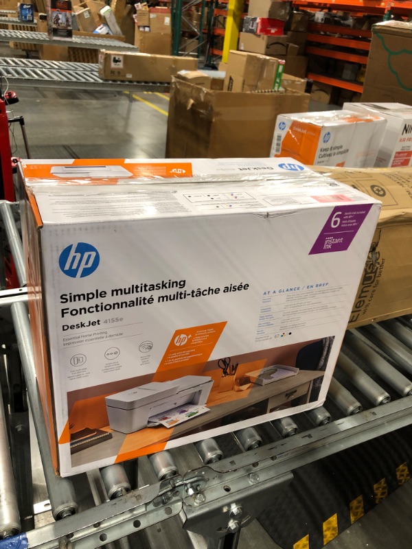 Photo 5 of HP DeskJet 4155e Wireless Color All-in-One Printer & 67XL Tri-Color High-Yield Ink Cartridge | 3YM58AN & 67XL Black High-Yield Ink Cartridge | 3YM57AN Printer + Tri-color Ink + Black Ink