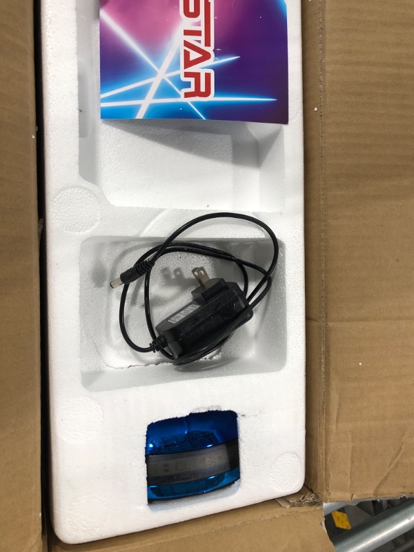 Photo 4 of Flash Wheel Hoverboard 6.5 Bluetooth Speaker with LED Light Self Balancing Wheel Electric Scooter - Chrome Blue