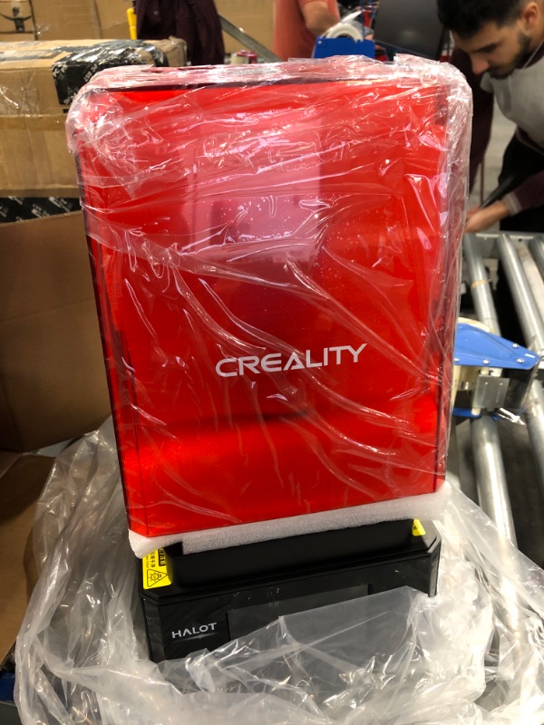 Photo 2 of Creality Resin 3D Printer HALOT-ONE PRO, 7.04-inch LCD, APP Remote Cloud Control, Movement Assured by Z-axis with Dual Linear Rails, 5-inch Touch Screen, 3D Printers, Build 130 * 122 * 160mm