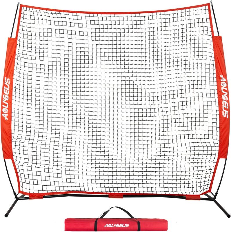 Photo 1 of AOLIGEIJS Sports Barrier Net,Sports Net,Barricade Backstop Net,Perfect for Baseball,Softball,Soccer, Basketball,Lacrosse