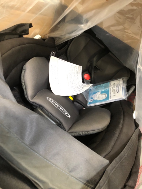 Photo 3 of Graco SnugFit 35 Infant Car Seat | Baby Car Seat with Anti Rebound Bar, Gotham With Anti-Rebound Bar 1 Count (Pack of 1) Gotham