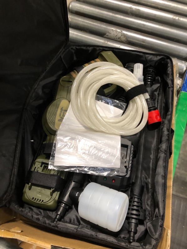 Photo 1 of MFT 20V Cordless Pressure Washer, Max 378.5 PSI Portable Pressure Washer, Power Washers Electric Powered W/ 4-in-1 Nozzle, Electric Pressure Washer Accessory Kits, Battery & Charger Included (DC67101)