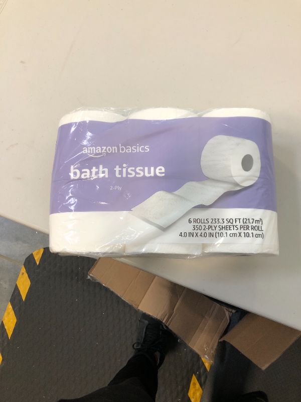 Photo 2 of Amazon Basics 2-Ply Toilet Paper, 6 Rolls (Pack of 5), 30 Rolls total (Previously Solimo)