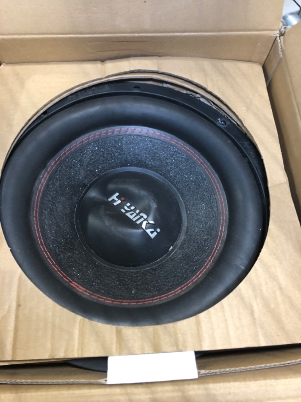 Photo 3 of H YANKA 12 Inch Subwoofer - 12 Inch Paper Cone Subwoofer Car Audio, Black Steel Basket, Dual Voice Coil 2 Ohm Impedance 12 subwoofer, 1800W MAX Power 12 inch Competition Subwoofer