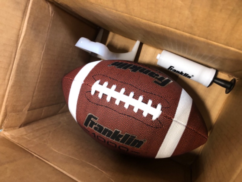 Photo 1 of Franklin Sports Grip-Rite Pump and Tee Football Set Official